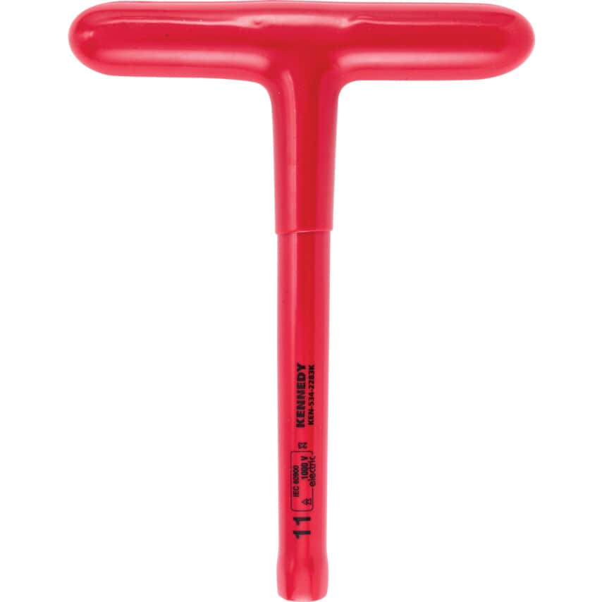 200 x 11mm Insulated T-Socket Wrench 1000V - DIN 7440