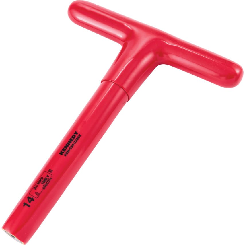 200 x 14mm Insulated T-Socket Wrench 1000 V - DIN 7440