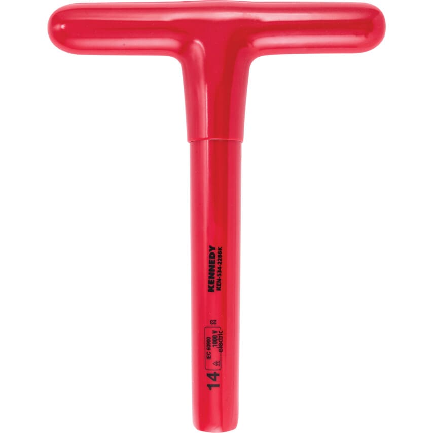 200 x 14mm Insulated T-Socket Wrench 1000 V - DIN 7440