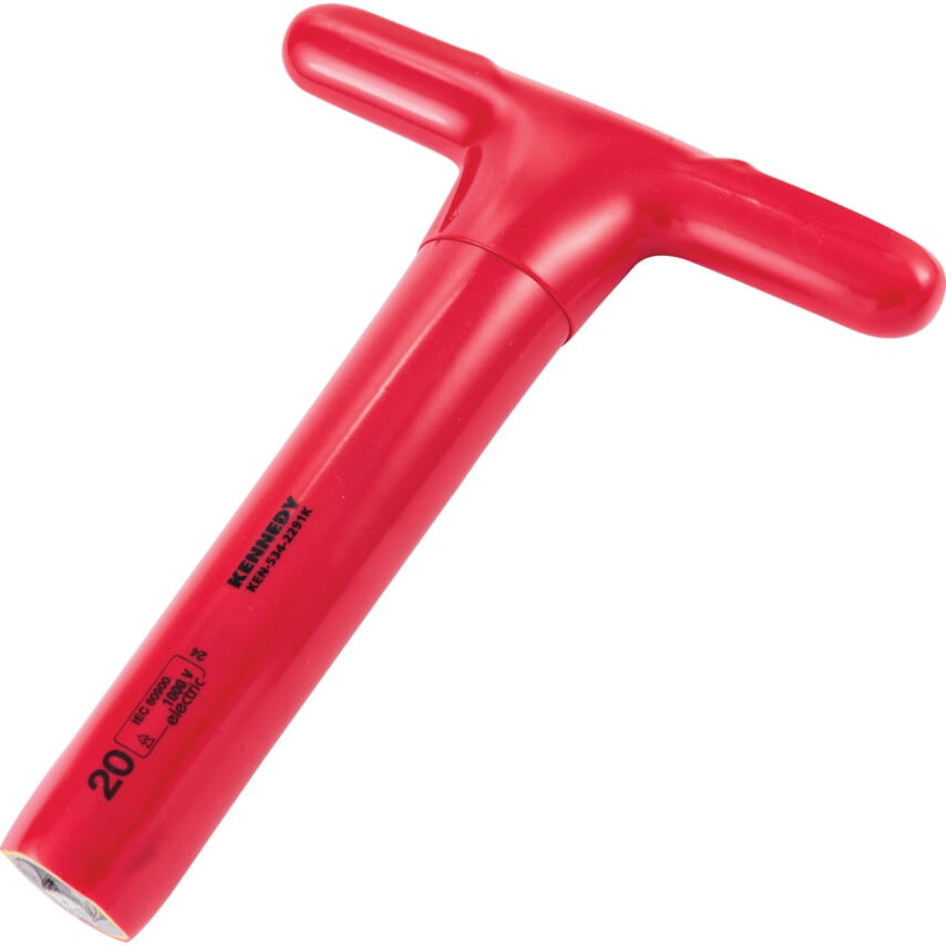 200 x 20mm Insulated T-Socket Wrench 1000 V - DIN 7440