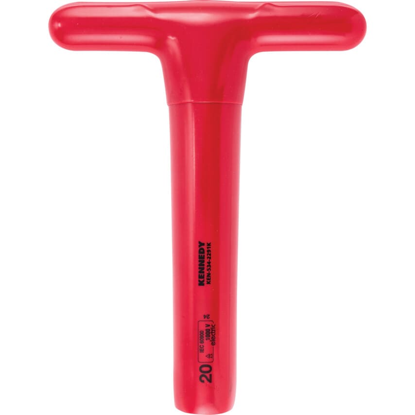 200 x 20mm Insulated T-Socket Wrench 1000 V - DIN 7440