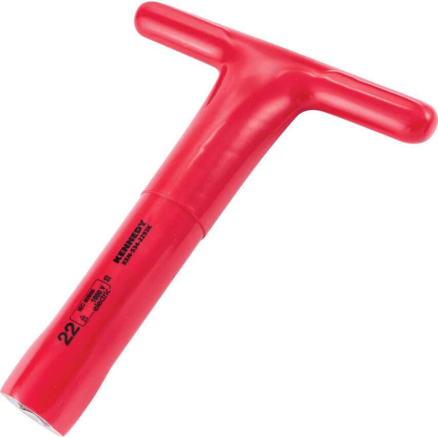 200 x 22mm Insulated T-Socket Wrench 1000 V - DIN 7440