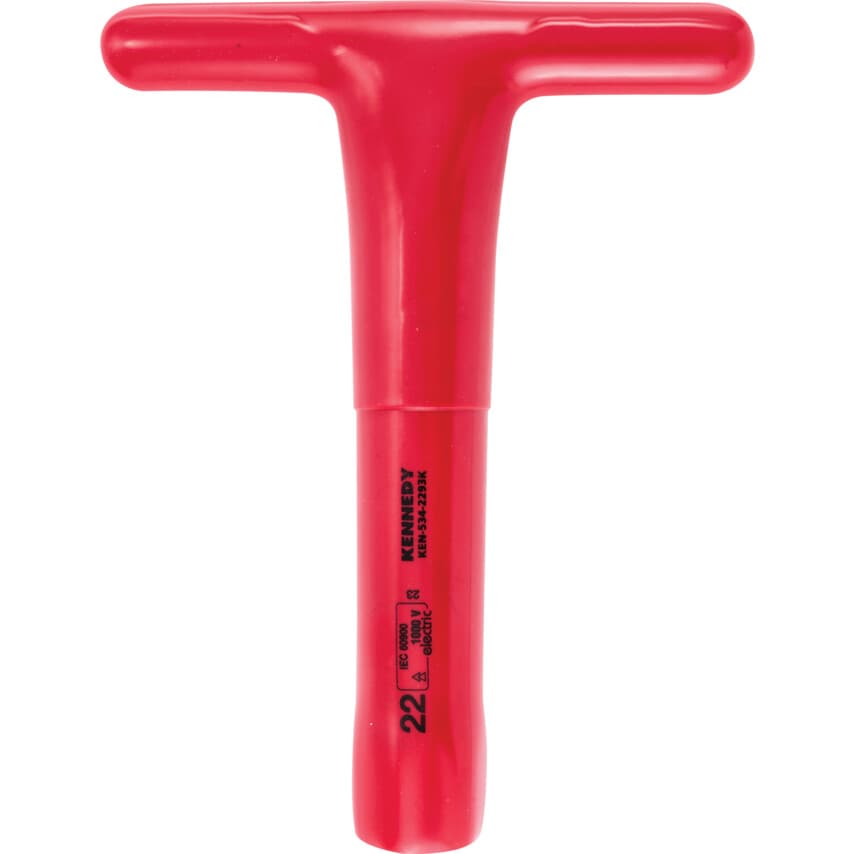 200 x 22mm Insulated T-Socket Wrench 1000 V - DIN 7440