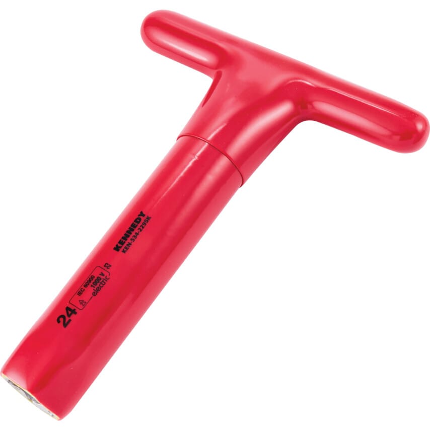200 x 24mm Insulated T-Socket Wrench 1000 V - DIN 7440