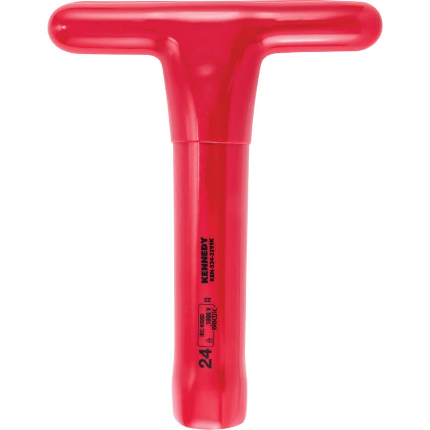 200 x 24mm Insulated T-Socket Wrench 1000 V - DIN 7440