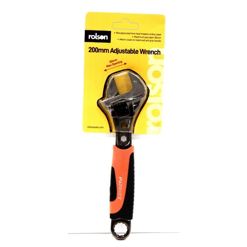 200mm Adjustable Wrench Black Nickel