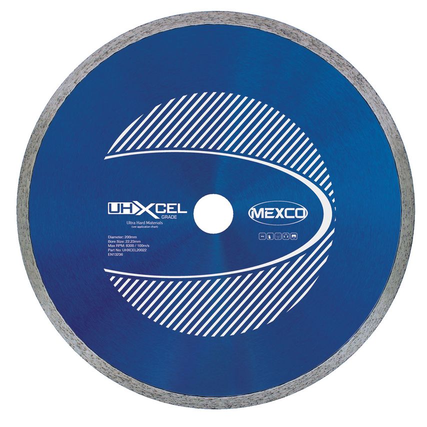 200mm UHXCEL Porcelain Diamond Blade