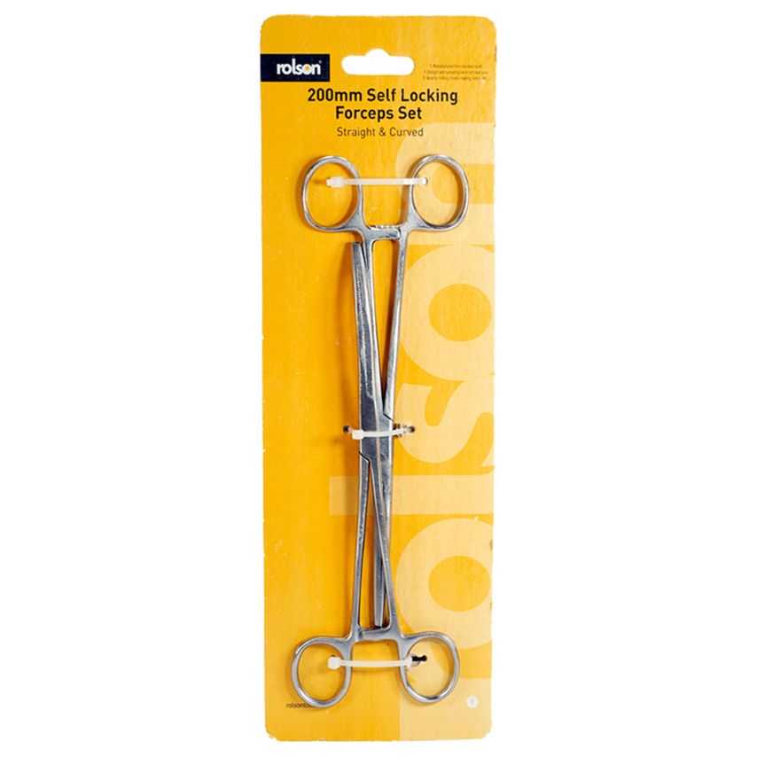 200mm  Straight and Curved Forceps