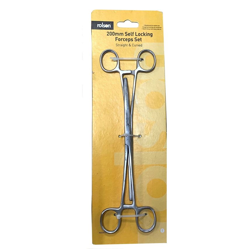 200mm  Straight and Curved Forceps