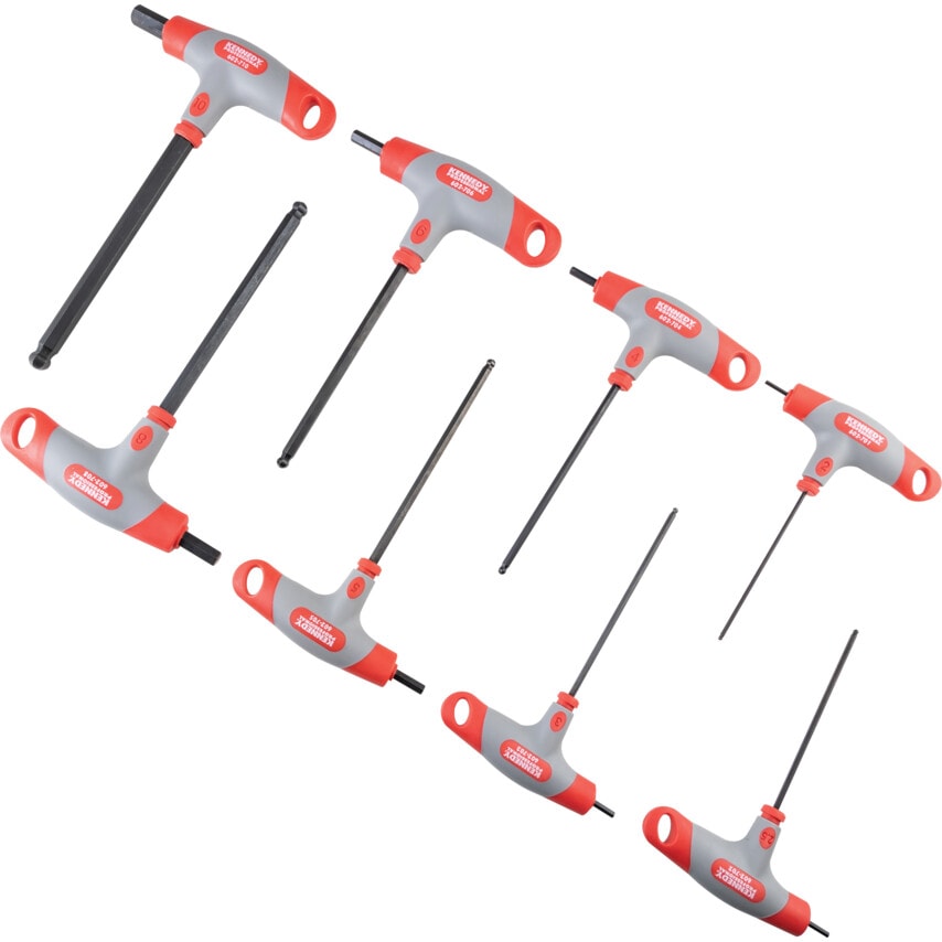 2.0-10.0mm T-handled Hexagon Ball Driver Set (8PC)