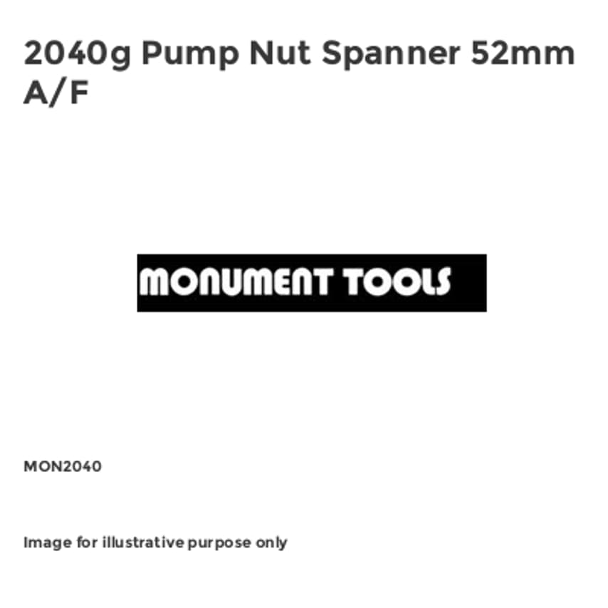 2040g Pump Nut Spanner 52mm A/F MON2040
