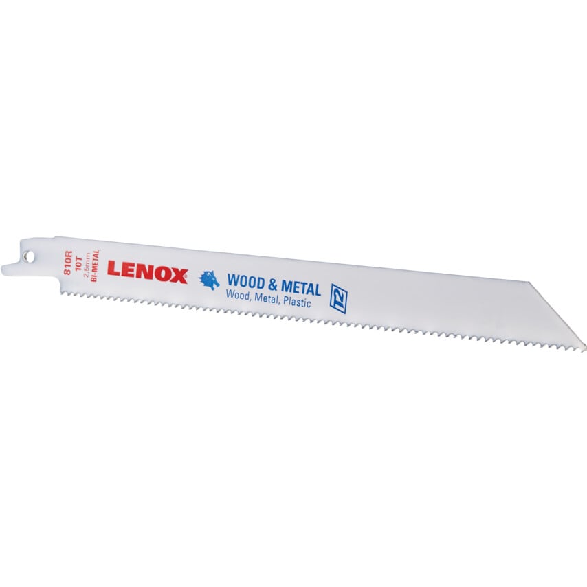 20580810R 203 X 19 X 1.3MM 10TPI Bi-metal General Purpose Reciprocating Saw Blades Pk-5