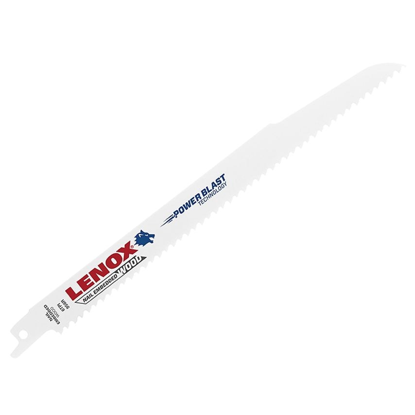 20582-956R Wood Cutting Reciprocating Saw Blades 230mm 6 TPI (Pack 5) LEN956R