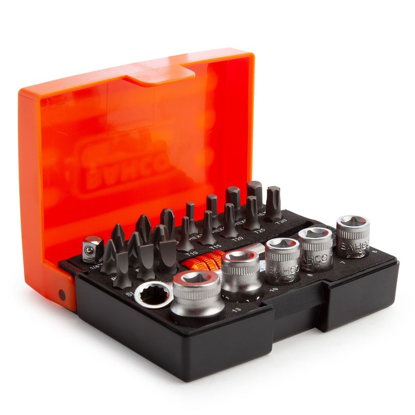 2058/S26 1/4 Inch Drive Ratchet Socket Bit Set (26 Piece)