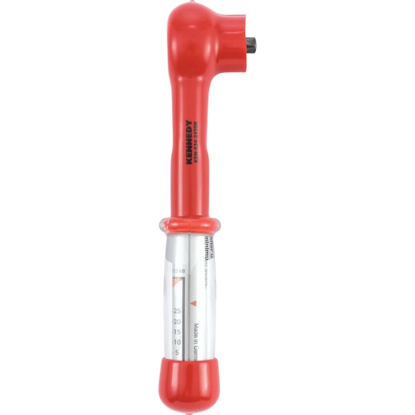 205MM Insulated Adustable Torque Wrench 1/4"SQ/DR 5-25NM - 1000 V