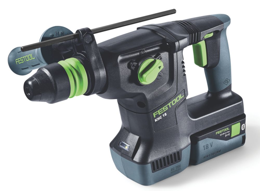 Festool KHC 18 5.0 EBI-Plus 3.4kg 18V 2 x 5.0Ah Li-Ion Airstream & Bluetooth Brushless Cordless SDS Drill