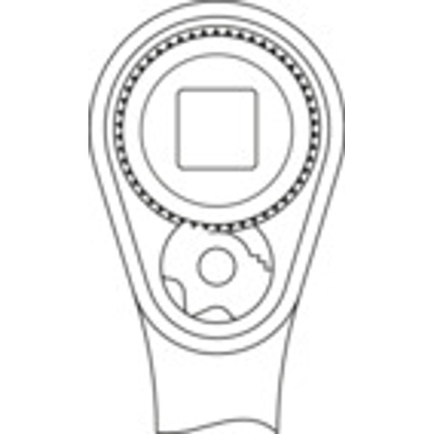 2093 U-20 1/4" Drive Reversible Ratchet