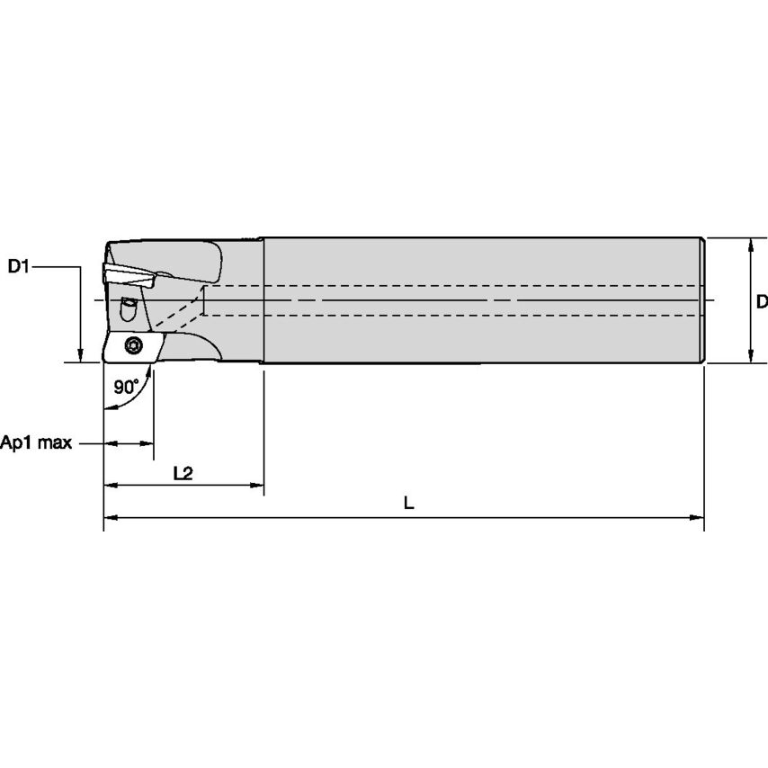 20A02R032A20ED10-170 Mill 1-10 End Mill 90 D 20 Z