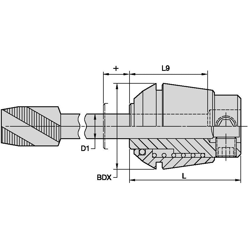 20ERTCT025 ER20 SDS Tap Collet 1/4 H