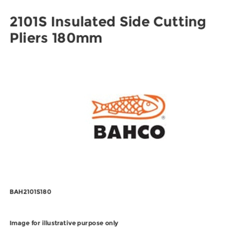 2101S Insulated Side Cutting Pliers 180mm BAH2101S180