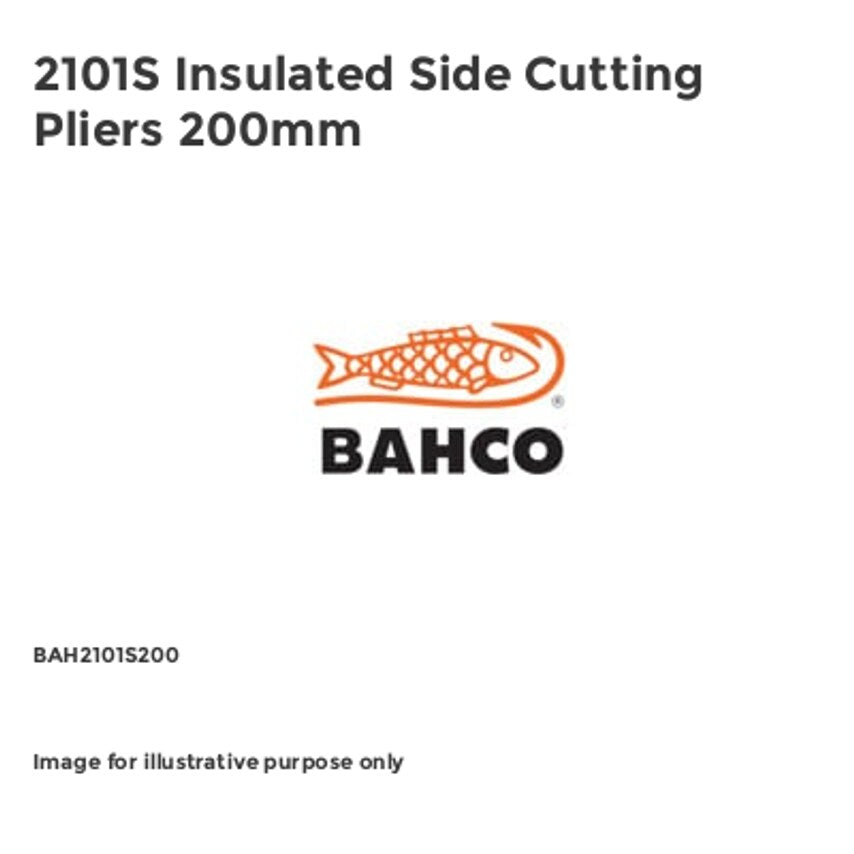 2101S Insulated Side Cutting Pliers 200mm BAH2101S200