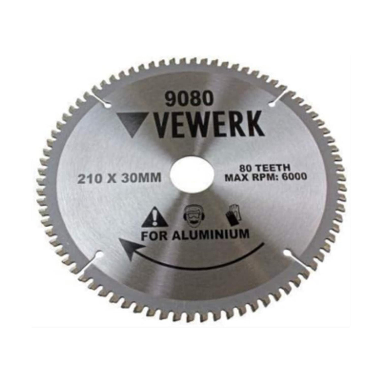 210 x 30MM TCT Circular Saw Blade 80T for Aluminiu