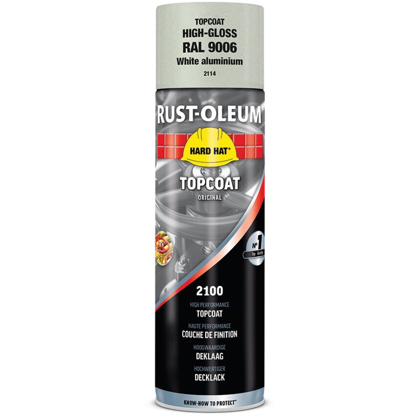 2114 Aluminium 500ML Hard Hatspray RAL9006