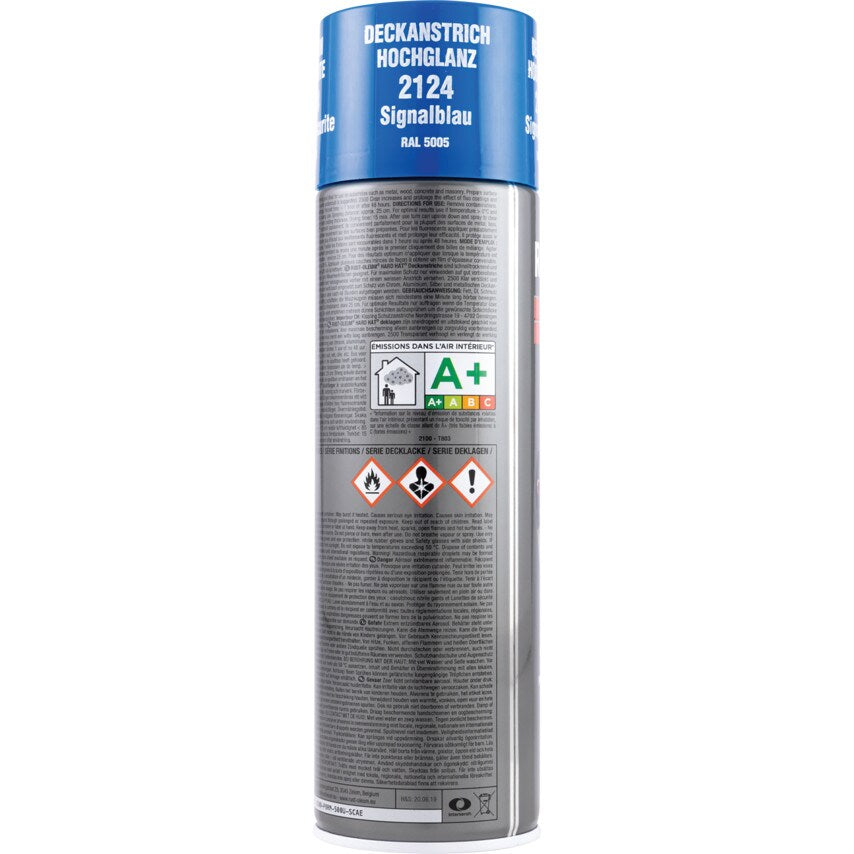 2124 Hard Hat Signal Blue High Performance Topcoat Aerosol Paint - 500ML