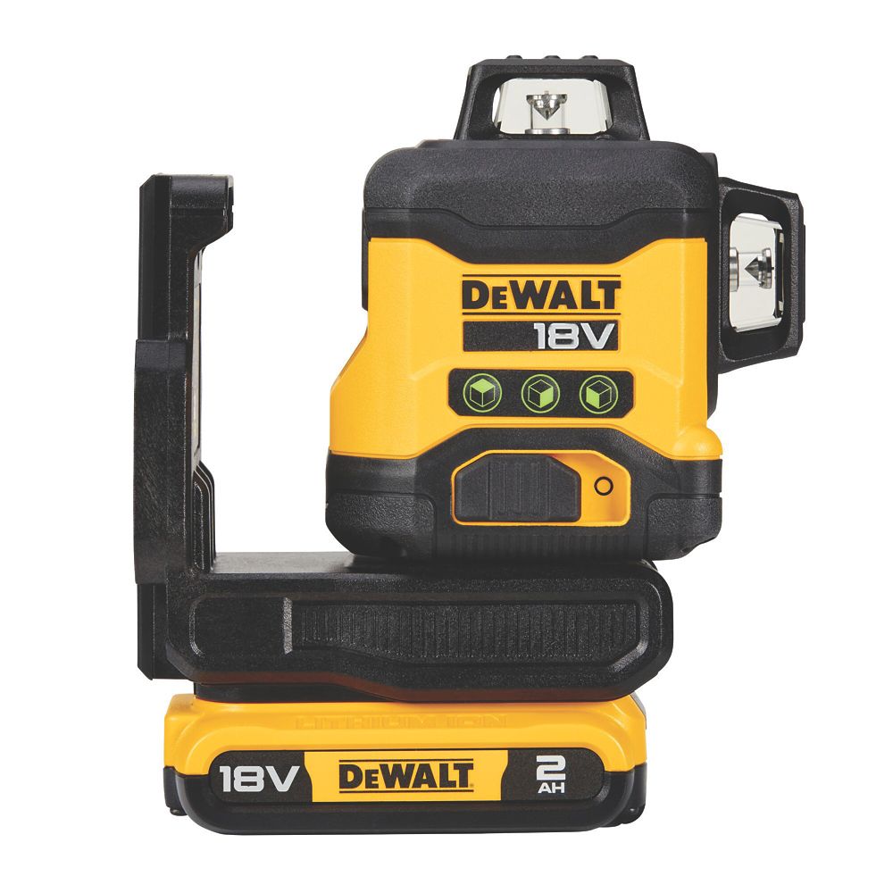 DeWalt DCLE34031D1-GB 18V 1 x 2Ah Li-Ion XR Green Self-Levelling Multi-Line Laser Level