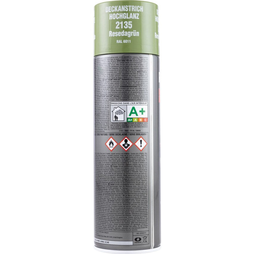 2135 Hard Hat Reseda Green High Performance Topcoat Aerosol Paint - 500ML