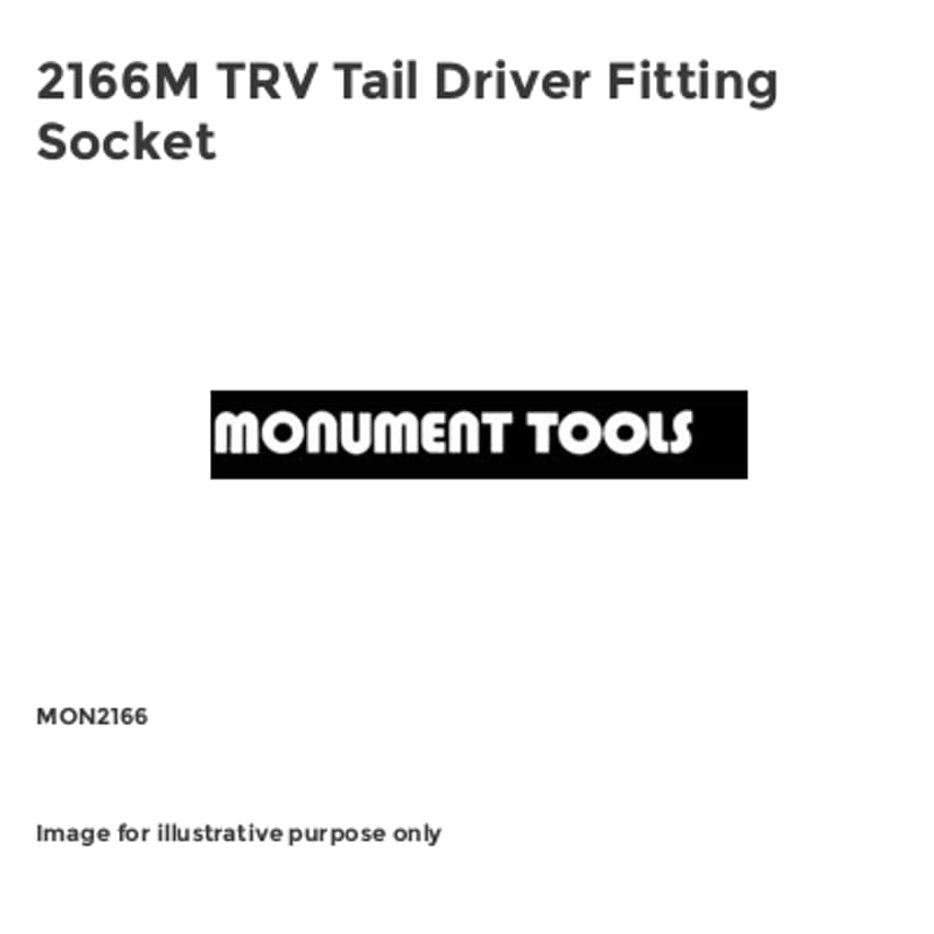2166M TRV Tail Driver Fitting Socket