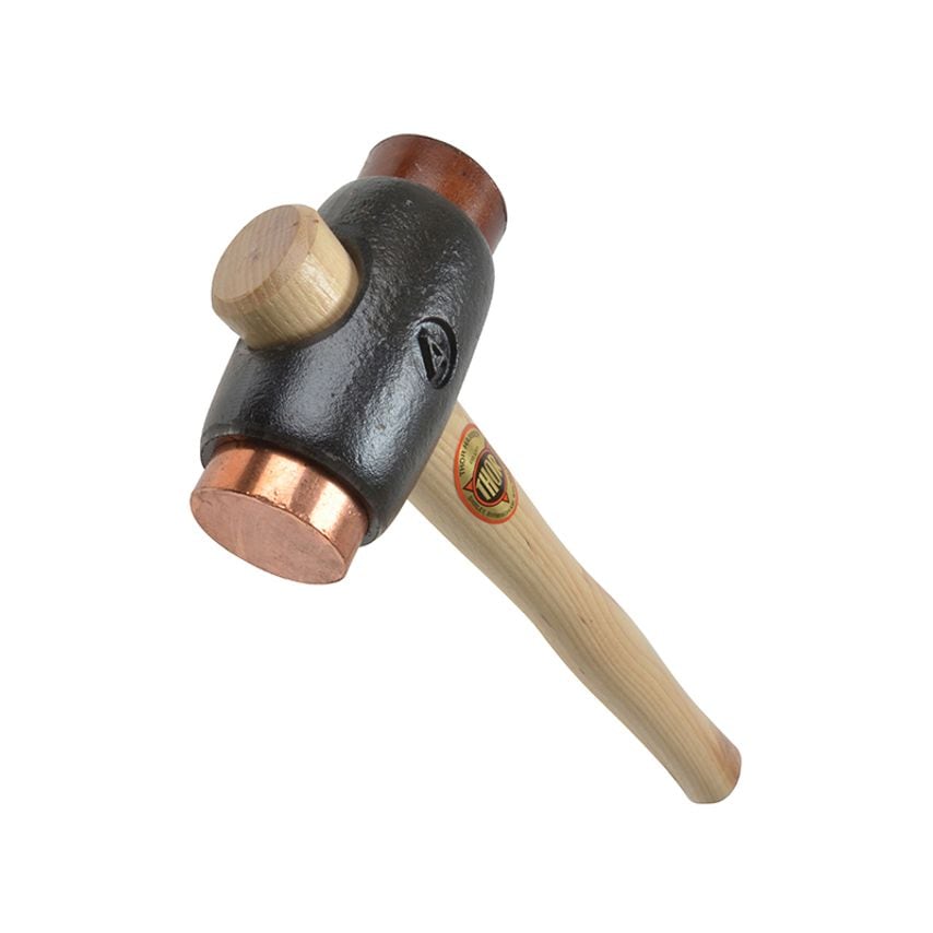 216 Copper / Hide Hammer Size 4 (50mm) 2380g THO216