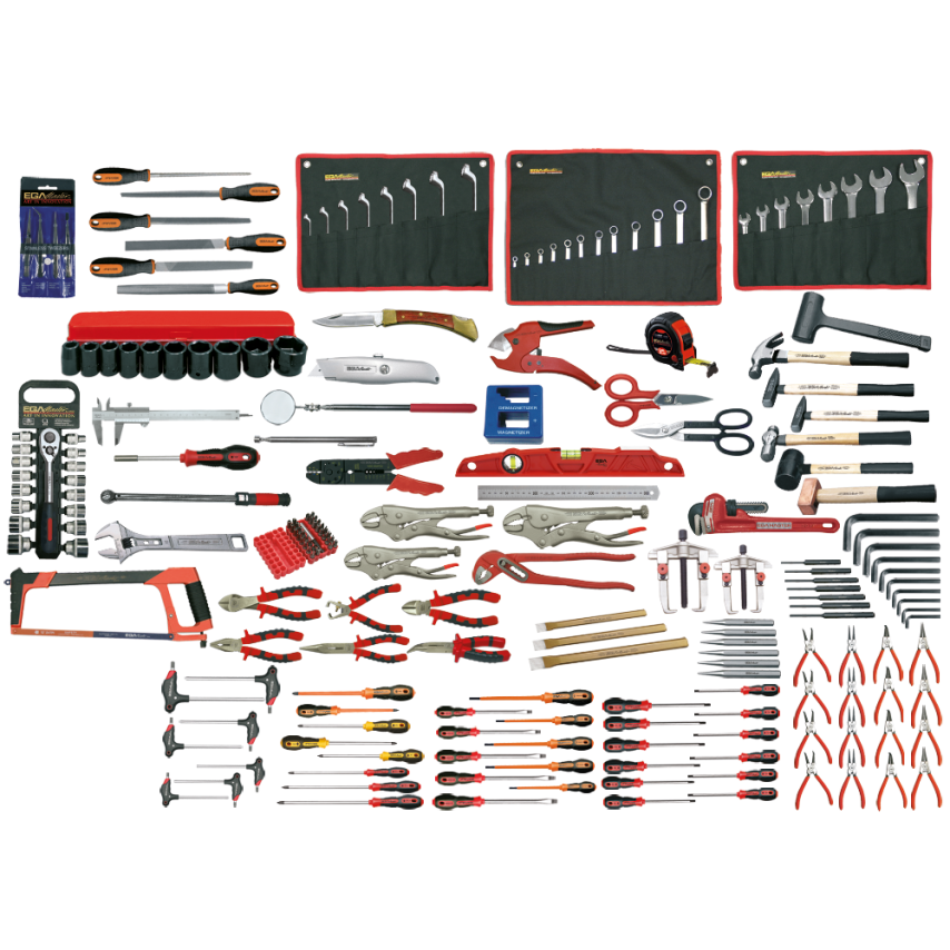 216 Piece Mechanics Set with Roller Cabinet