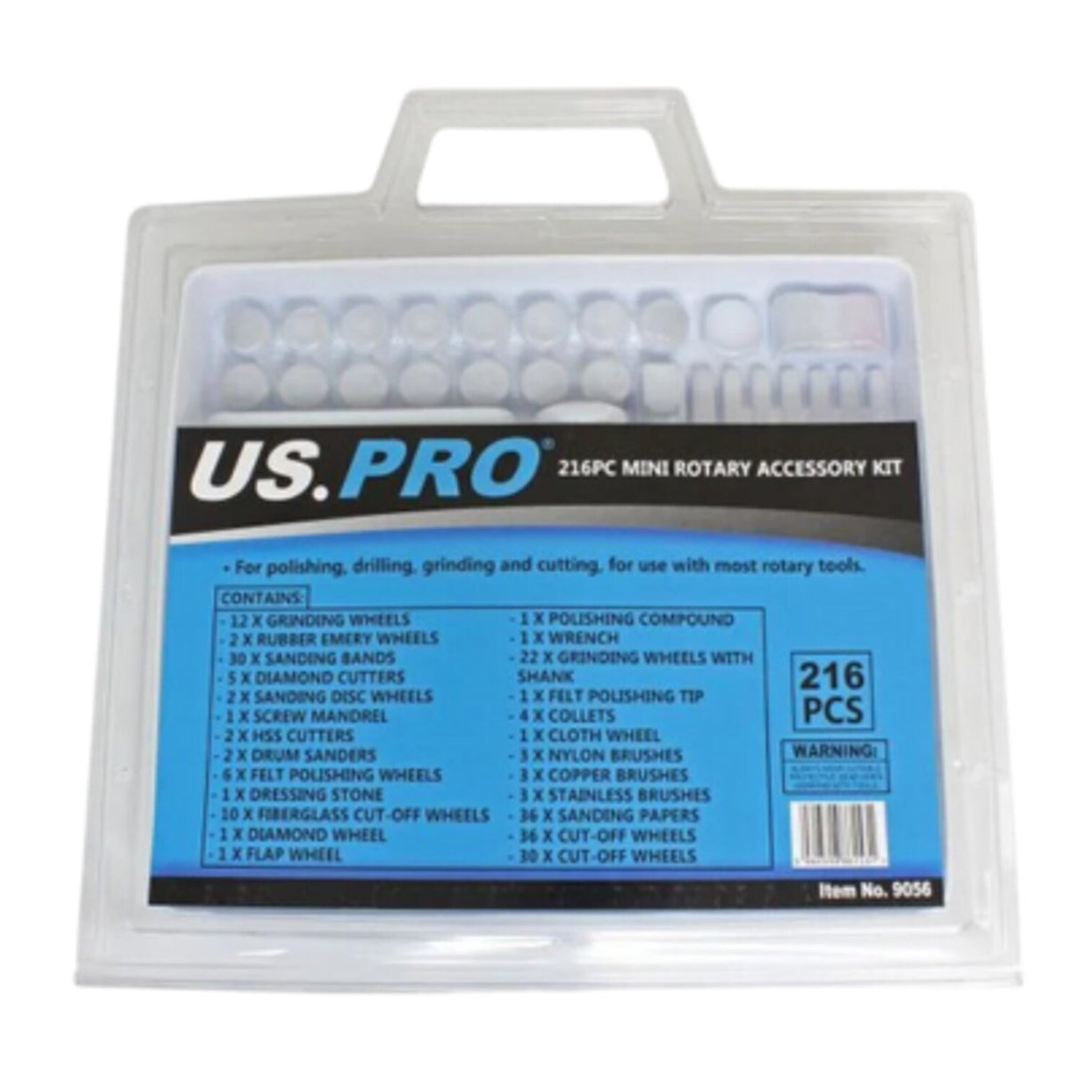 216 Piece Mini Rotary Accessory Kit