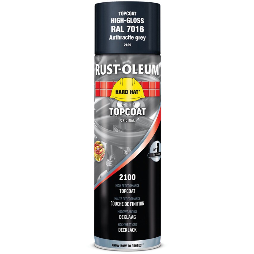 2189 Hard Hat Anthracite High Performance Topcoat Aerosol Paint - 500ML