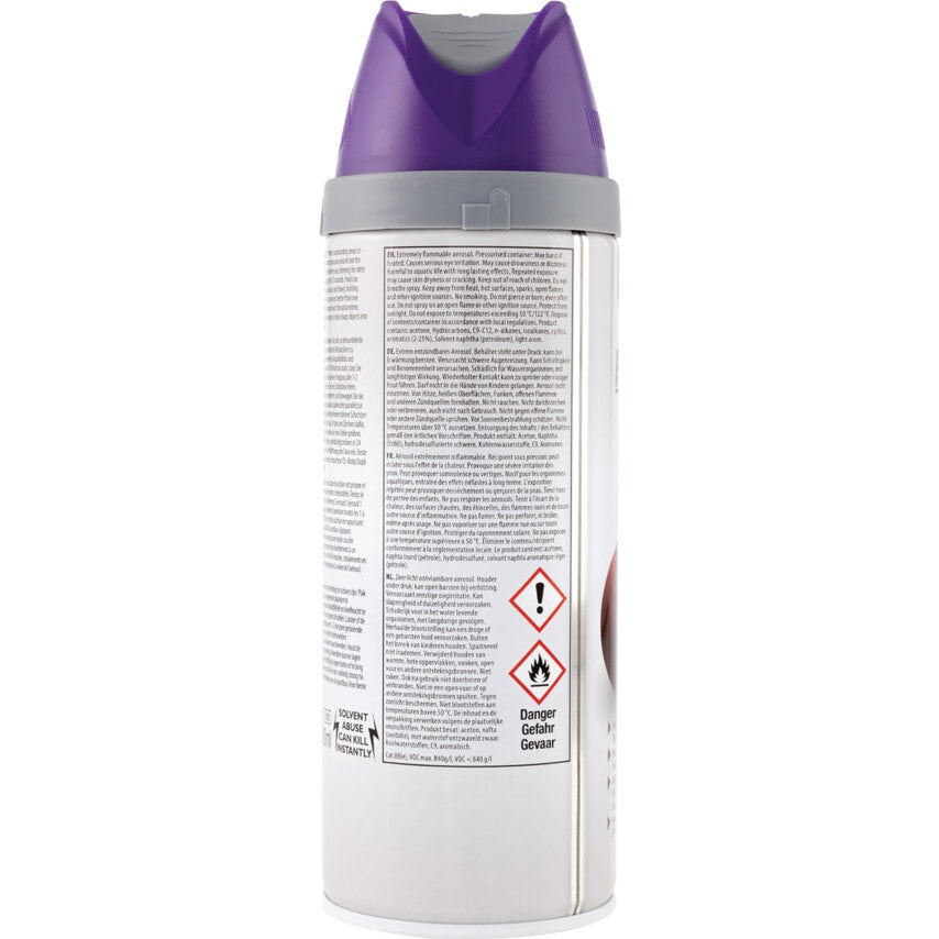 22116 Twist & Spray Satin Sumptuous Purple Aerosol Paint - 400ML