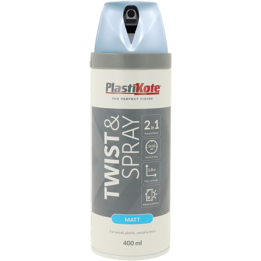 22117 Twist & Spray Satin Baby Blue Aerosol Paint - 400ML