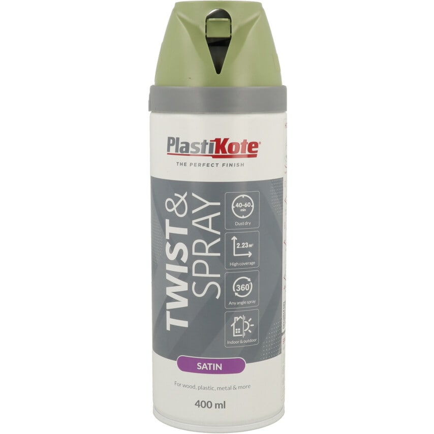 22122 Twist & Spray Satin Everglade Aerosol Paint - 400ML