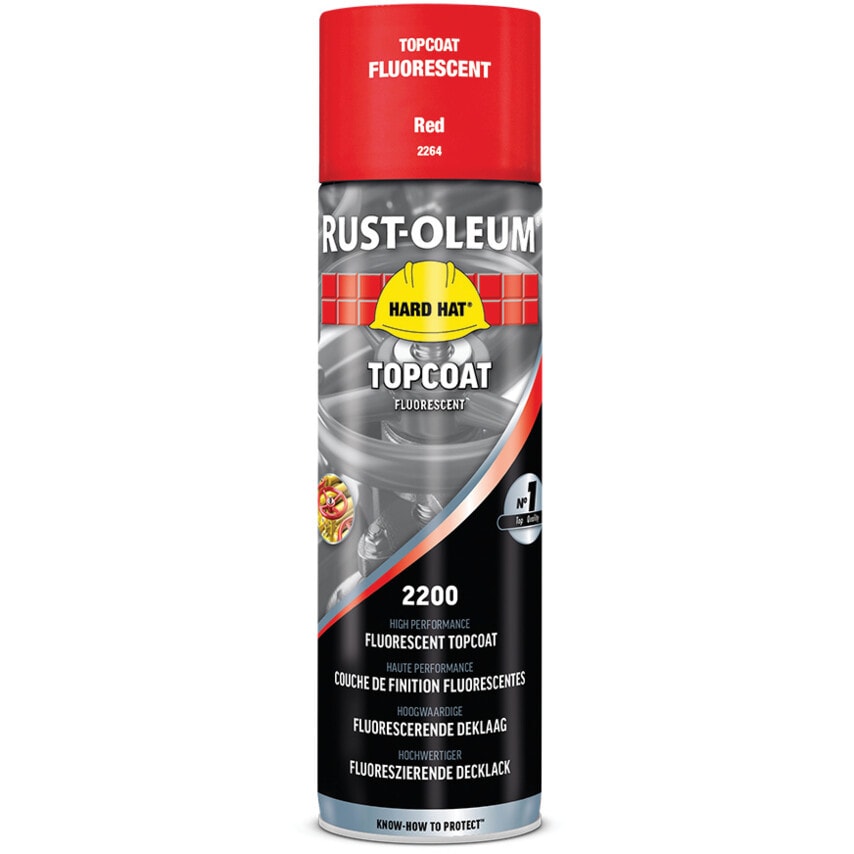 2264 Hard Hat Red High Performance Topcoat Aerosol Paint - 500ML