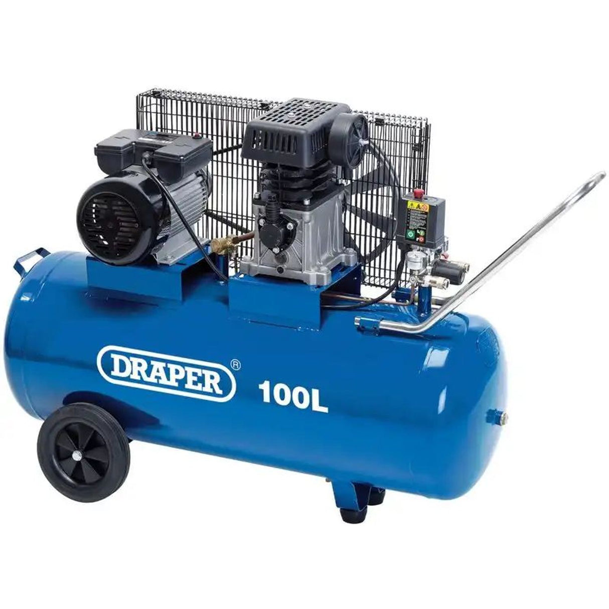 2.2KW 3HP Belt-Driven Air Compressor - 100 Litre with Wheels