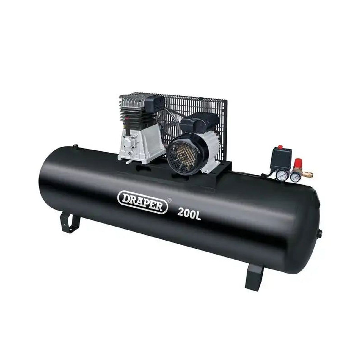 2.2KW 3HP Belt-Driven Air Compressor - 200 Litre without Wheels