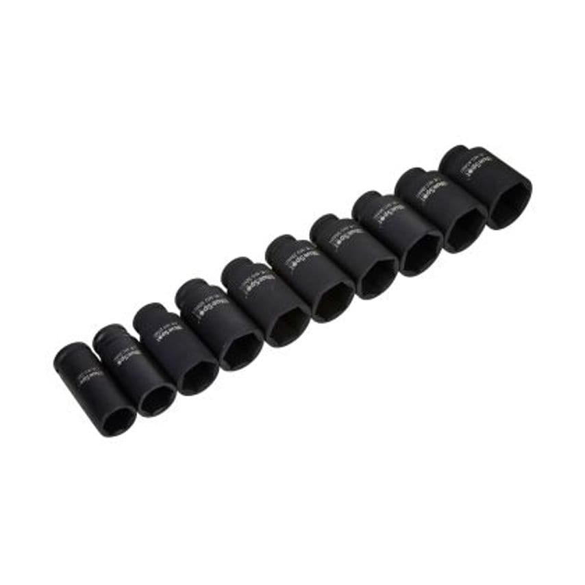 22mm-41mm 1/2" Metric Deep Impact Sockets  - 10 Piece