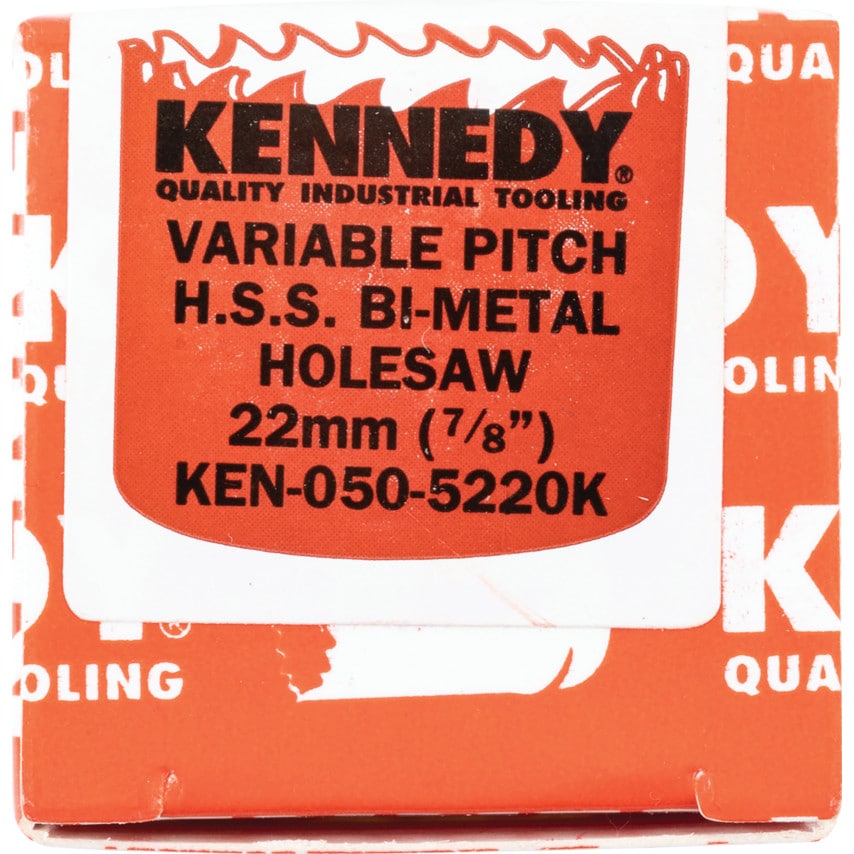 22mm Diameter (7/8") Bi-Metal V/P Holesaw