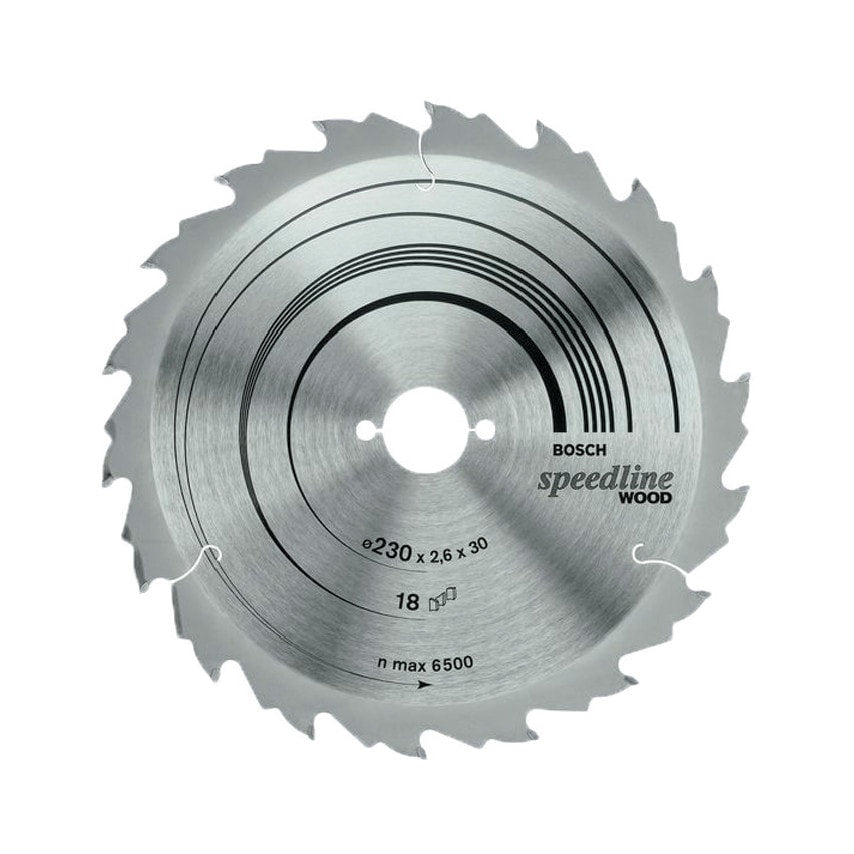 230 x 30mm Speedline for Wood Circular Saw Blade 18T (2608640804)