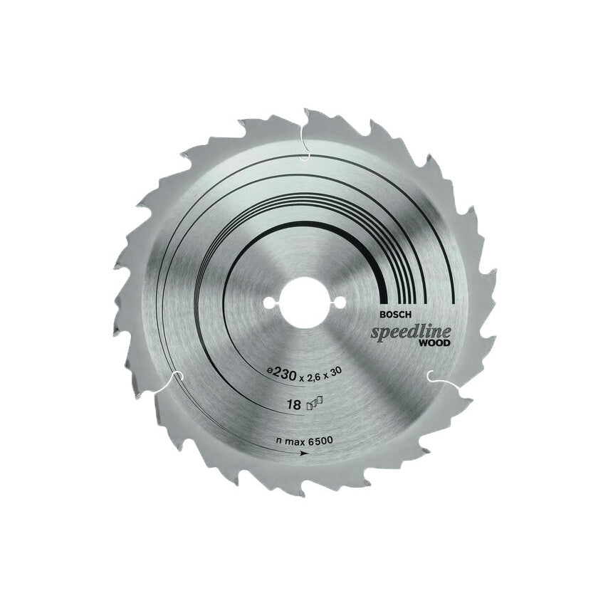 230 x 30mm Speedline for Wood Circular Saw Blade 30T (2608640805)