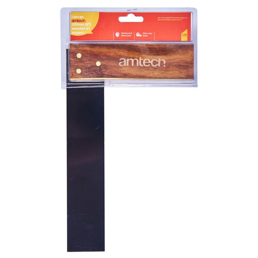 230mm (9") Wooden Tri Square