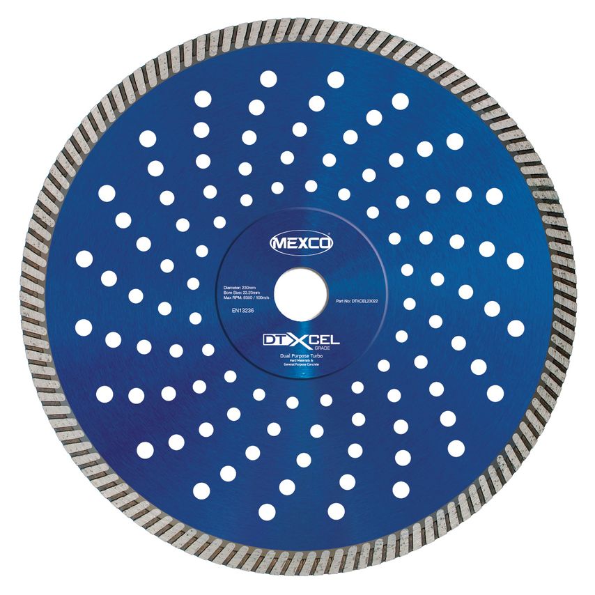 230mm DTXCEL Concrete & Steel Diamond Blade (Buy one get one free)