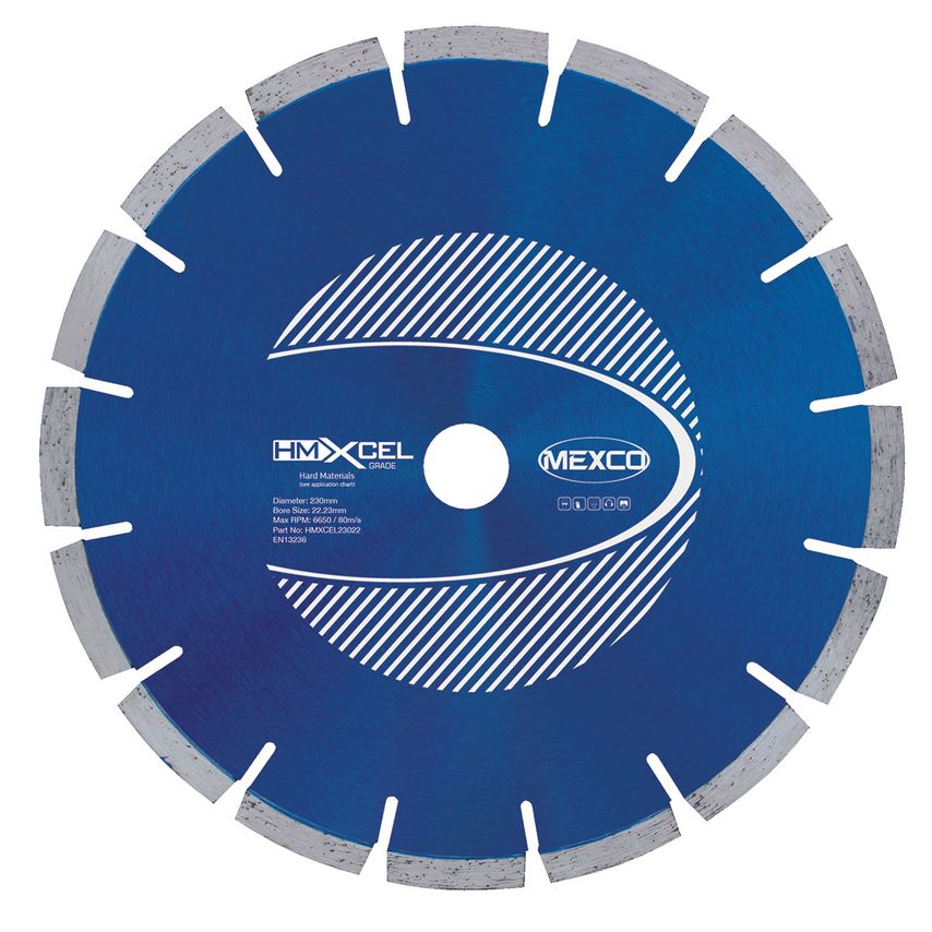 230mm HMXCEL Granite & Clay Diamond Blade