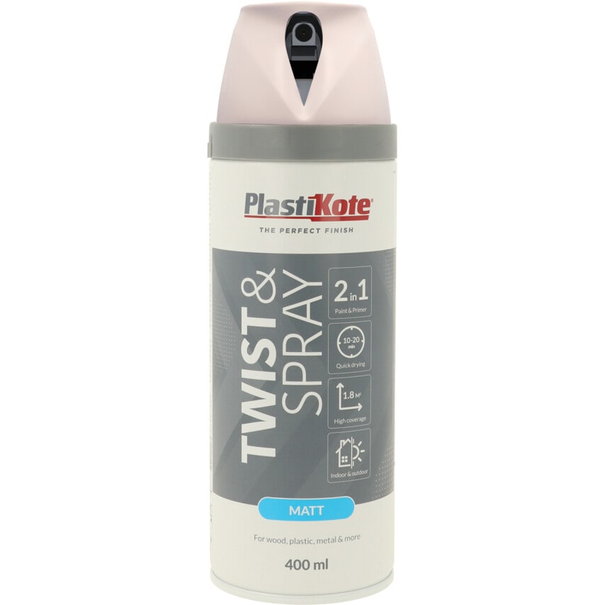 23103 Twist & Spray Matt Antique White Aerosol Paint - 400ML