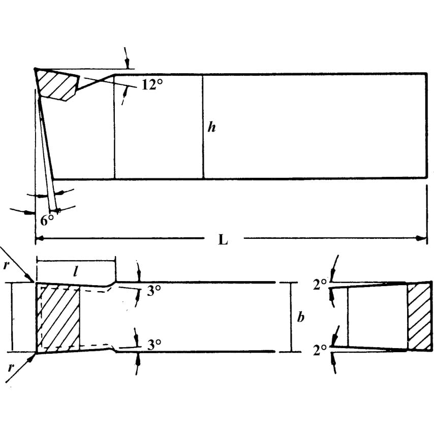232 P20/P30 Brazed Tool